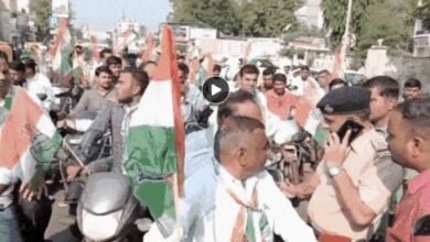congresss-bandh-announcement-congress-state-president-jagdish-thakor-sat-on-the-activa-and-went-out-to-call-for-a-bandh-mla-imran-khedawala-was-detained