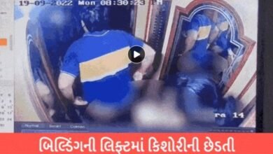indecent-act-caught-on-cctv-in-surat-an-engineer-entered-the-lift-and-removed-his-pants-in-front-of-the-girl-the-girl-got-scared-and-started-crying