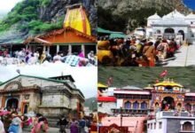 char-dham-yatra-2023-doors-of-badrinath-dham-opened-amid-heavy-snowfall-devotees-flocked-to-see