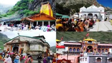 char-dham-yatra-2023-doors-of-badrinath-dham-opened-amid-heavy-snowfall-devotees-flocked-to-see