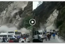 landslide-on-badrinath-marg-passengers-fled-leaving-the-car-watch-the-viral-video-of-the-landslide